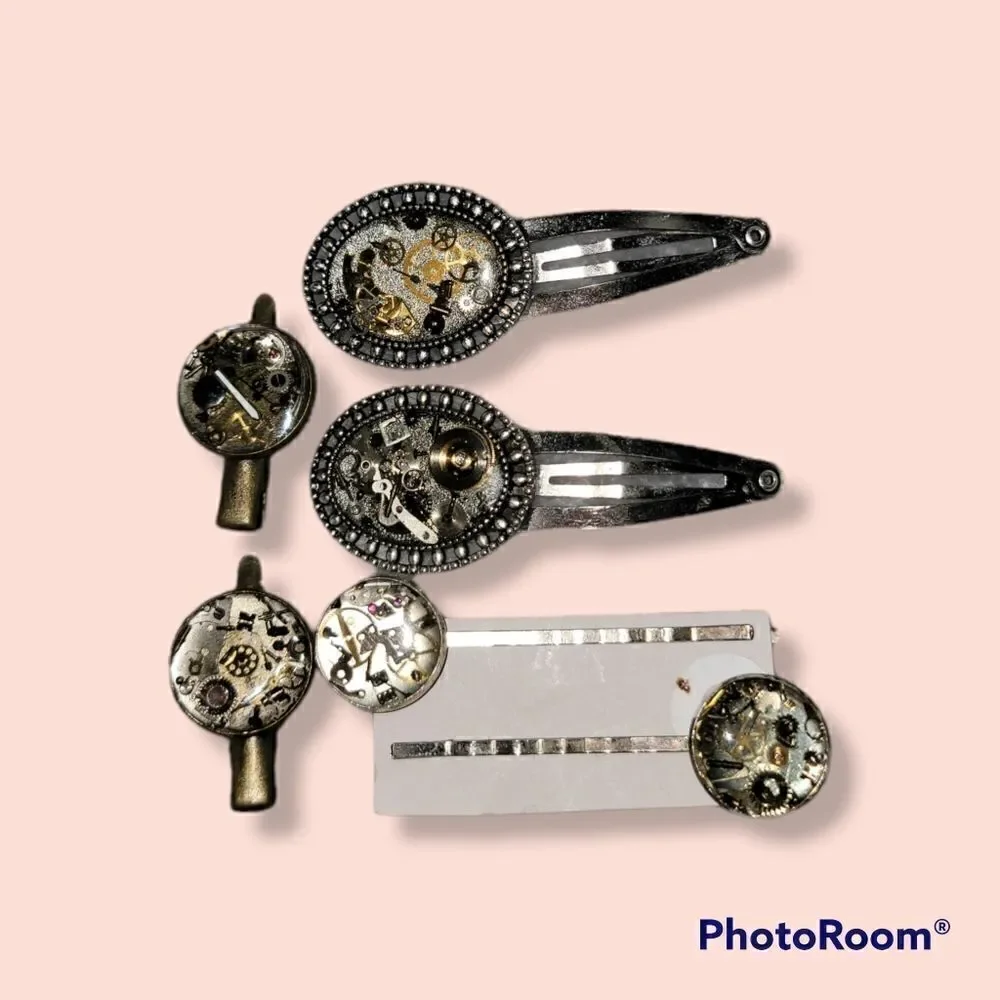 Bobby Pins Hair Clips Vintage Watch Parts #HO01